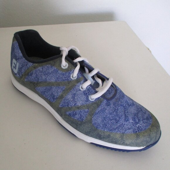 FootJoy Womens #92905 Blue Spikeless Golf Shoe NWOB - Size 7M - Picture 1 of 10